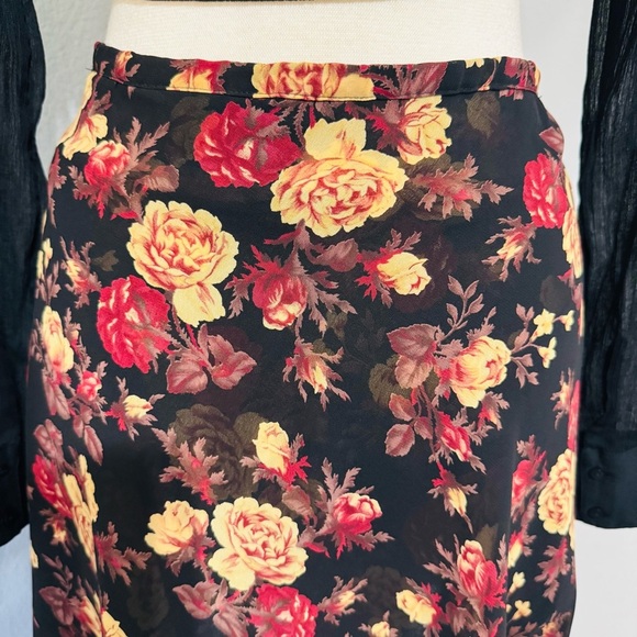 Compagnie Internationale Express Vintage Floral Short Skater Y2K Skirt Ruffled M - Picture 11 of 15